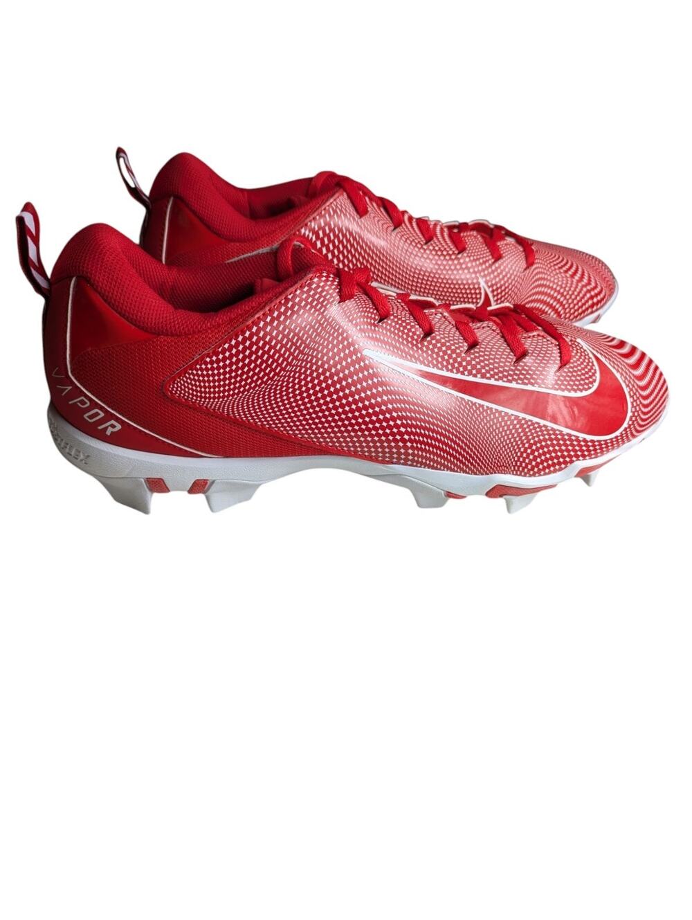 Nike Vapor Untouchable Shark 3 Football Cleats Mens Size 14 Red/White 917168-600